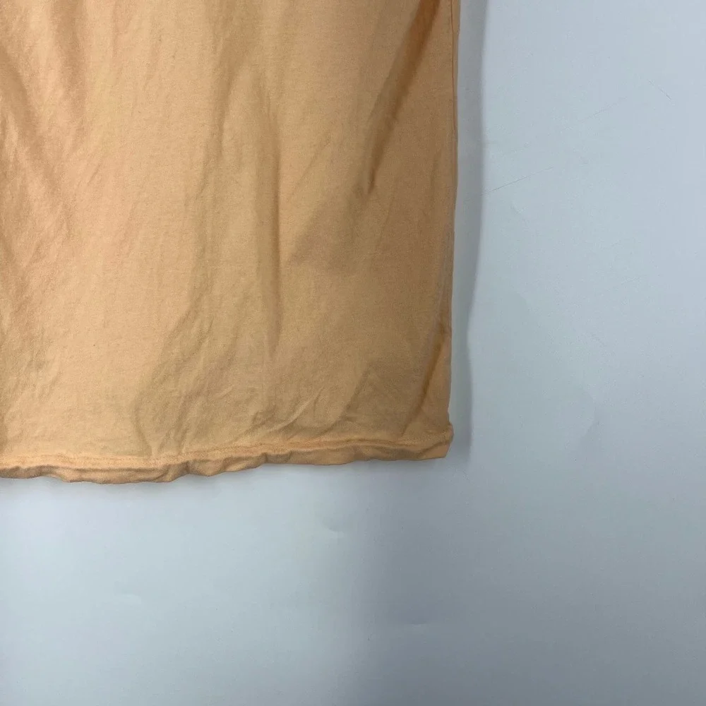 The North Face Mens Peach Graphic Short Sleeve T-Shirt Blue Box Logo Size‎ S